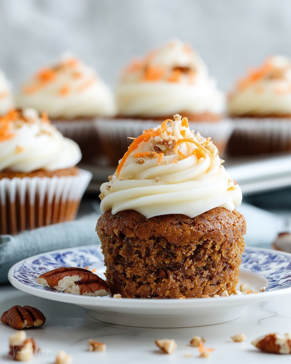 Easy Carrot Cake Cupcakes Recipe - Recipe Image