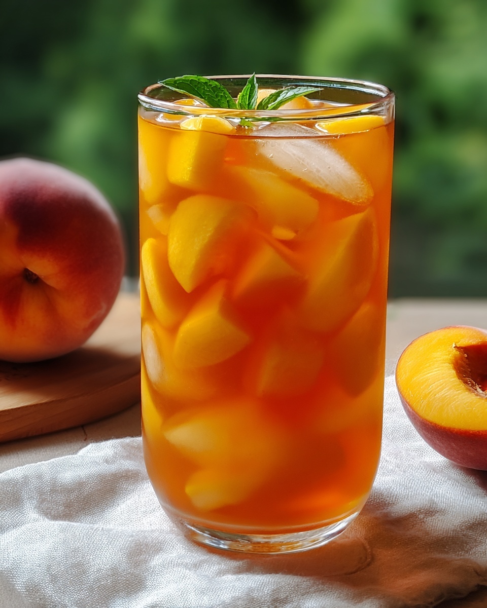 Peach Sweet Tea Recipe - Recipe Image
