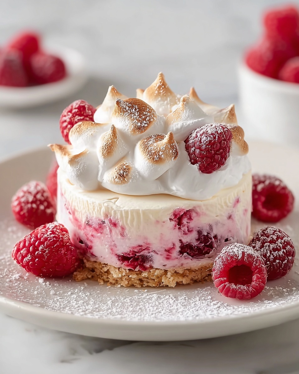 Meringue Roulade with Raspberries Recipe - Recipe Image
