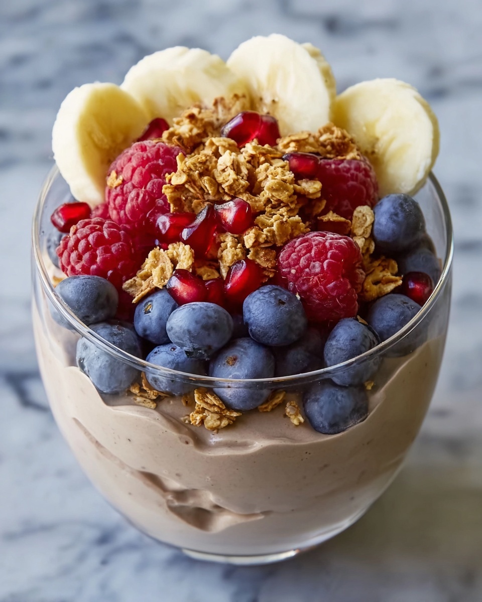 Protein Fluff: Healthy High-Protein Berries and Banana Dessert Recipe - Recipe Image