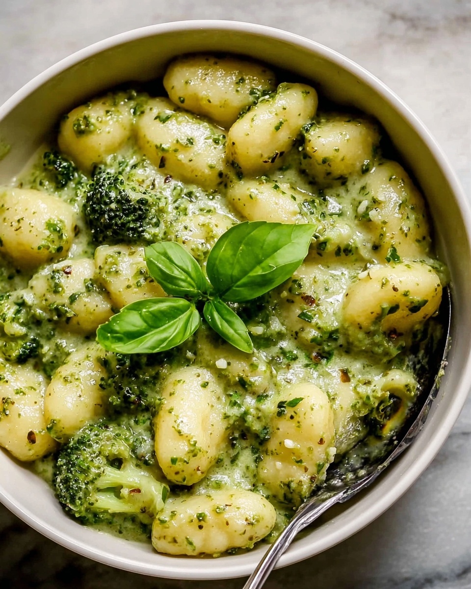 Creamy Lemon Pesto Gnocchi with Broccoli Recipe - Recipe Image
