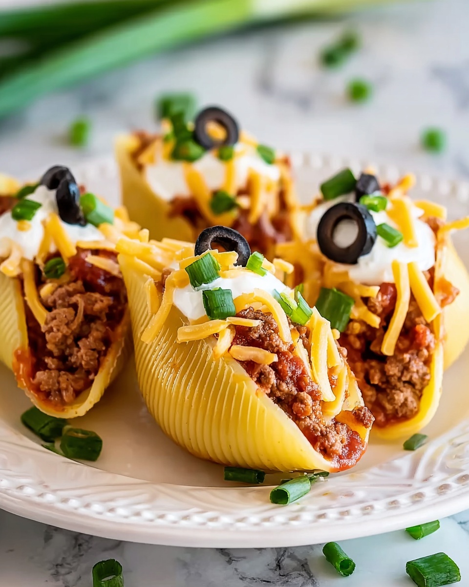 Taco Stuffed Shells Recipe - Recipe Image