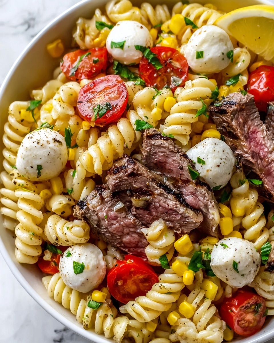 Chimichurri Steak Pasta Salad Recipe - Recipe Image