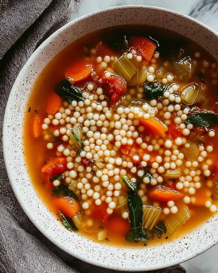 Pearl Couscous Vegetable Soup Recipe
