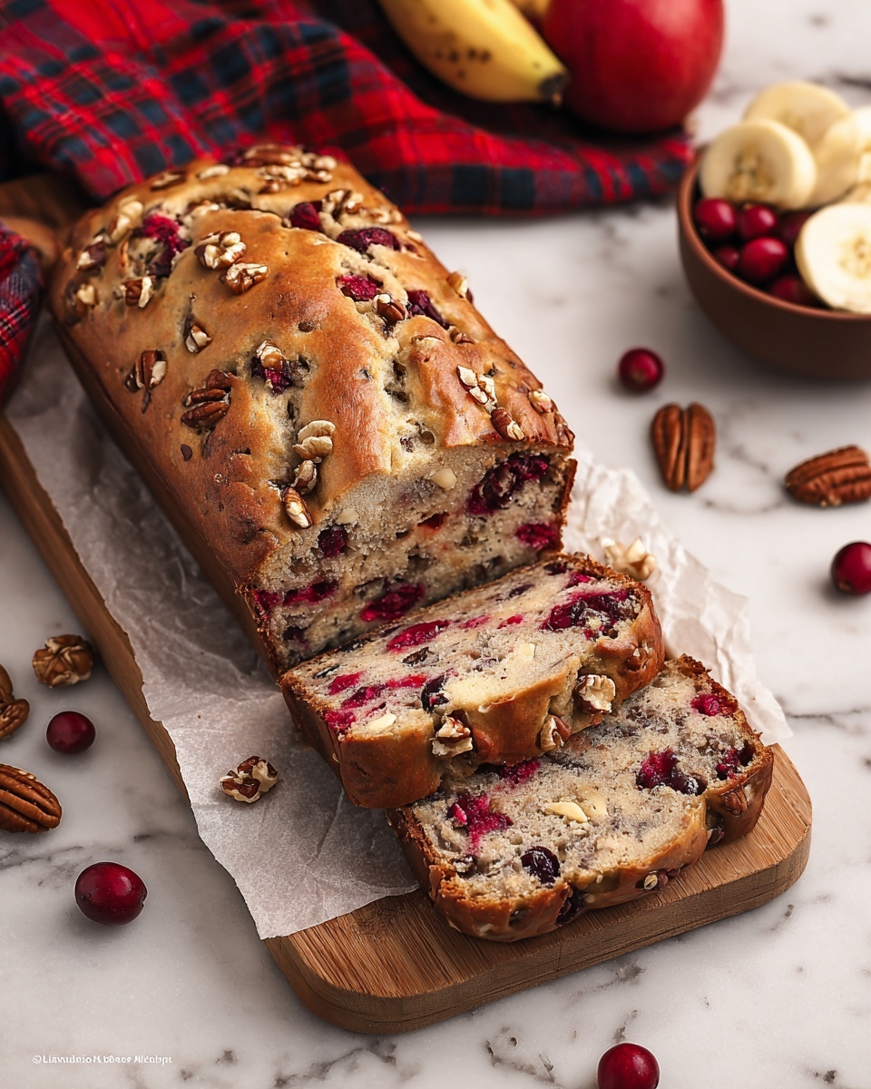 Easy Cranberry Banana Nut Bread Recipe - Recipe Image
