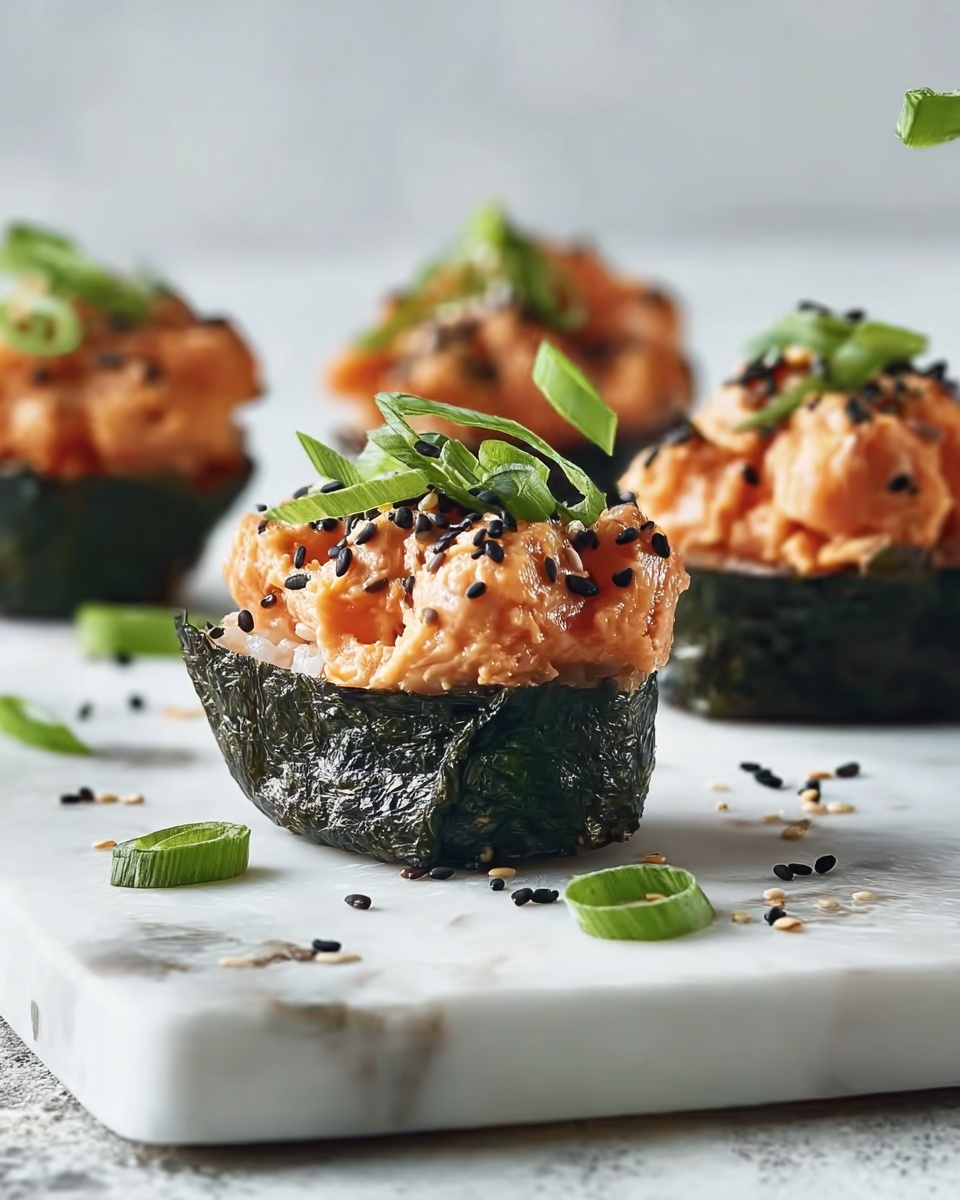 Baked Salmon Sushi Cups Recipe - Recipe Image