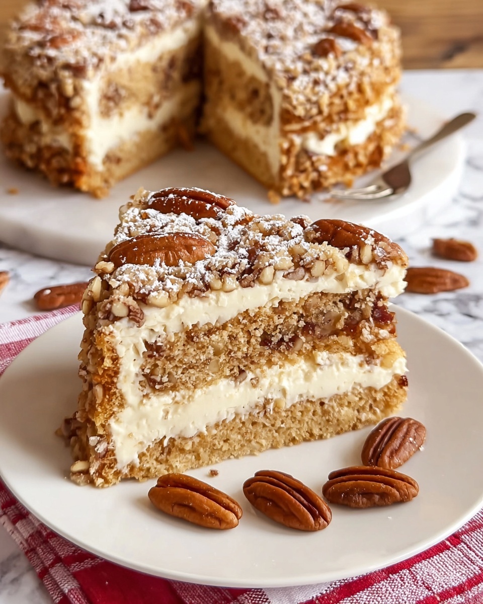 Pecan Pie Cake Recipe - Recipe Image