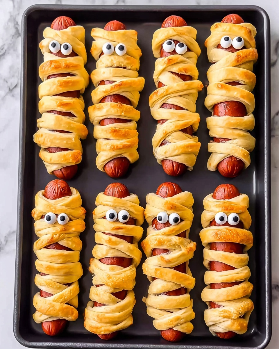Mummy Dogs Halloween Appetizer Recipe - Recipe Image