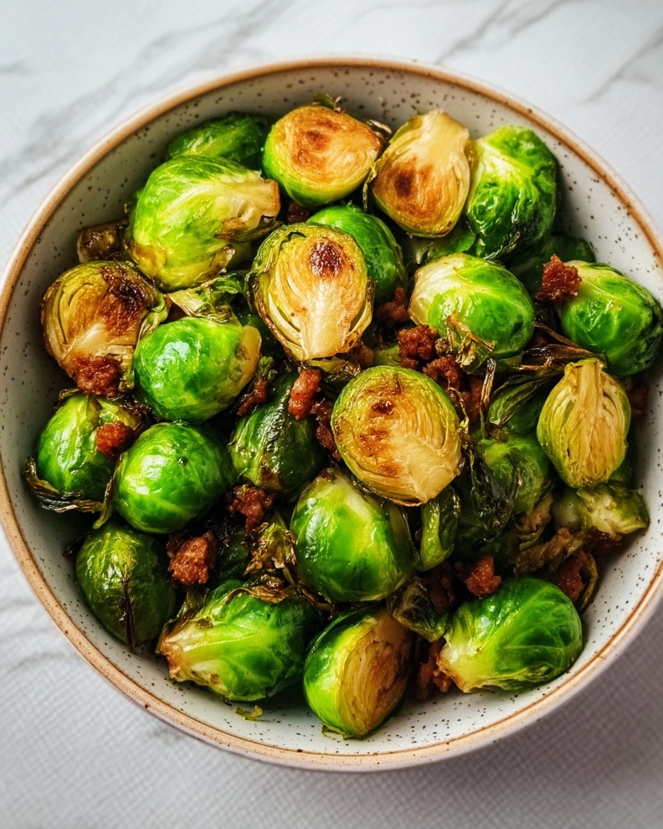 Five-Spice Brussels Sprouts and Sausage Stir-Fry Recipe - Recipe Image