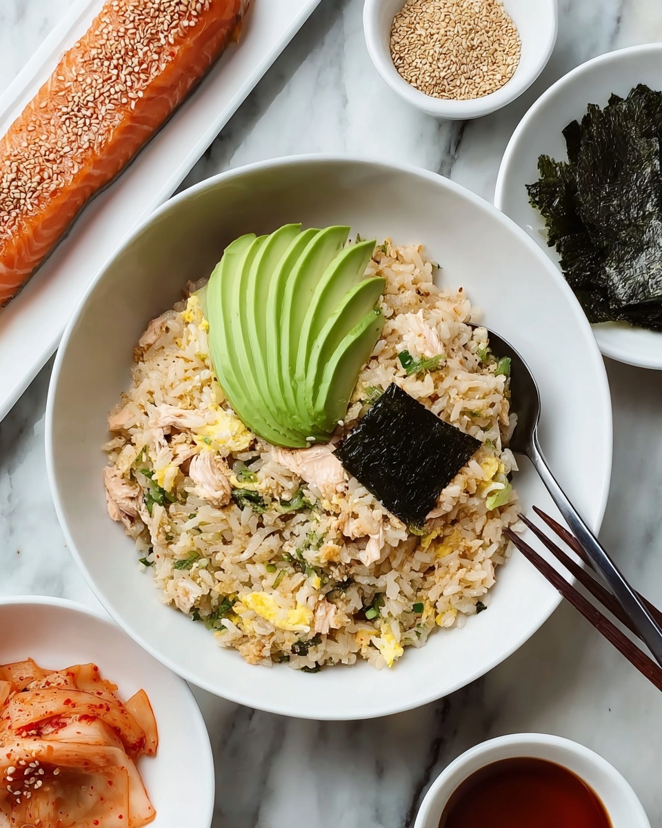 TikTok Salmon Rice Bowl Recipe - Recipe Image