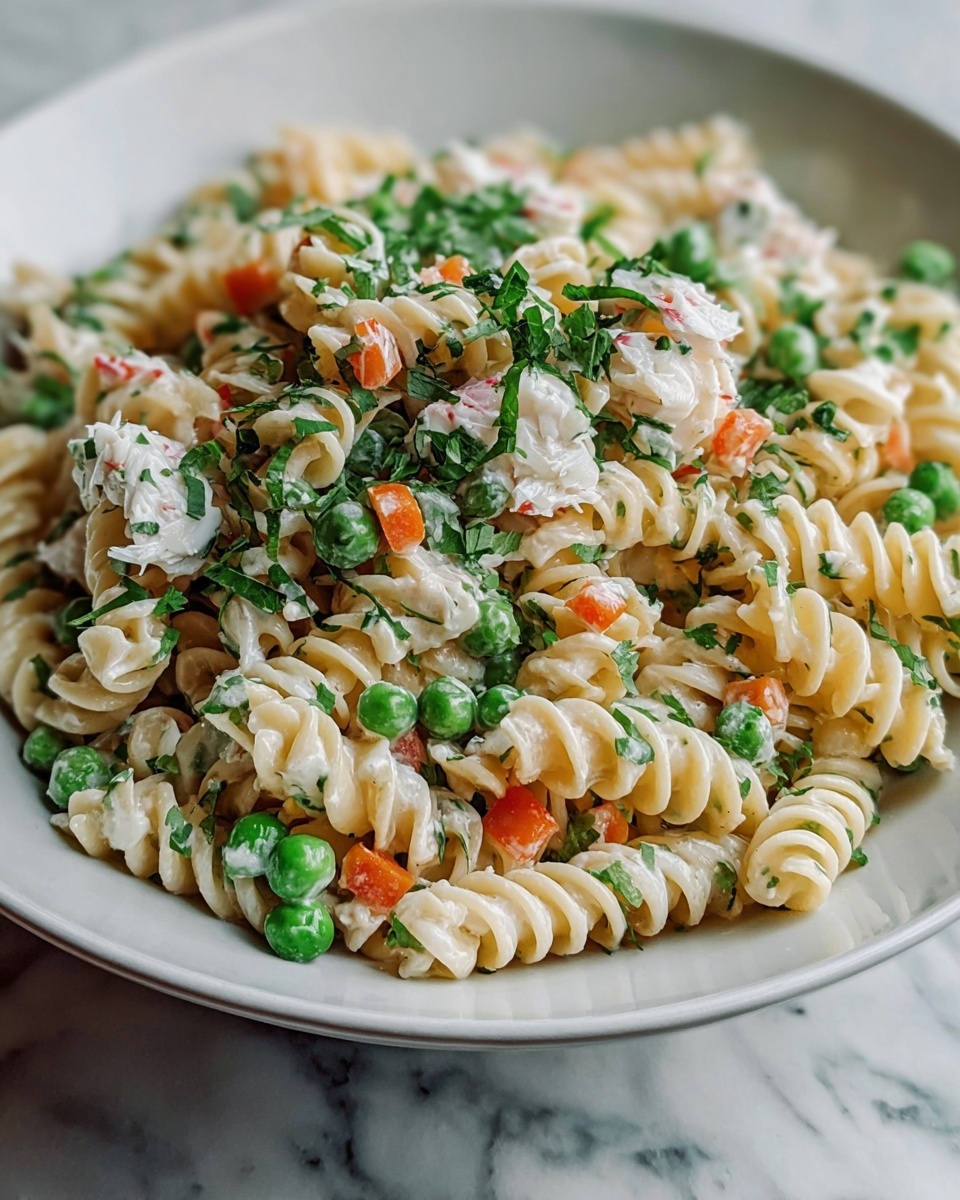 Crab Pasta Salad Recipe - Recipe Image
