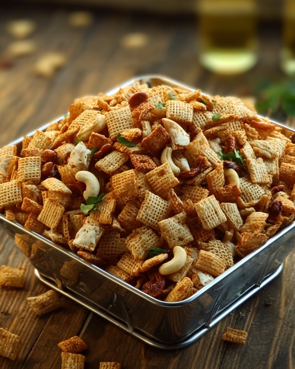 Roasting Pan Chex Mix Recipe - Recipe Image