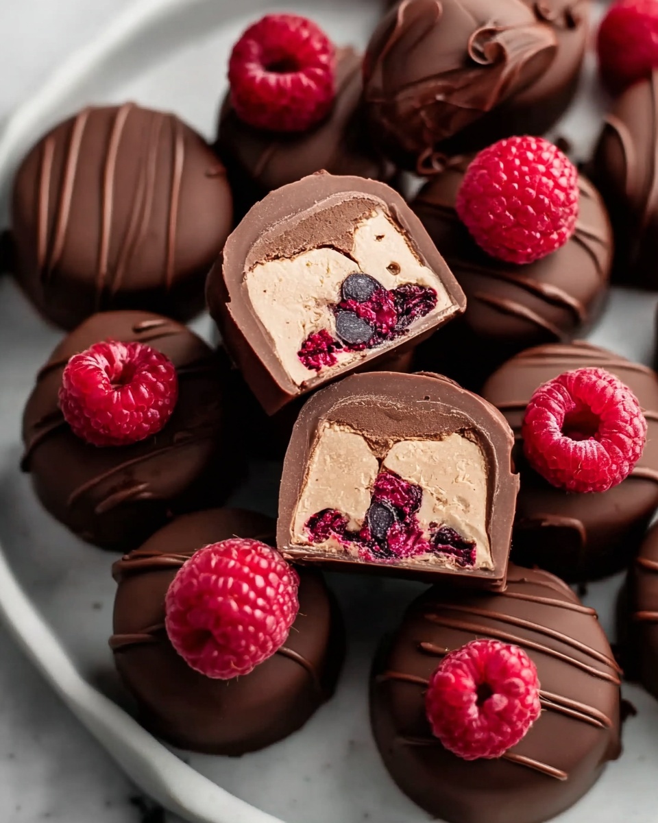 Chocolate Raspberry Mousse Bites Recipe - Recipe Image
