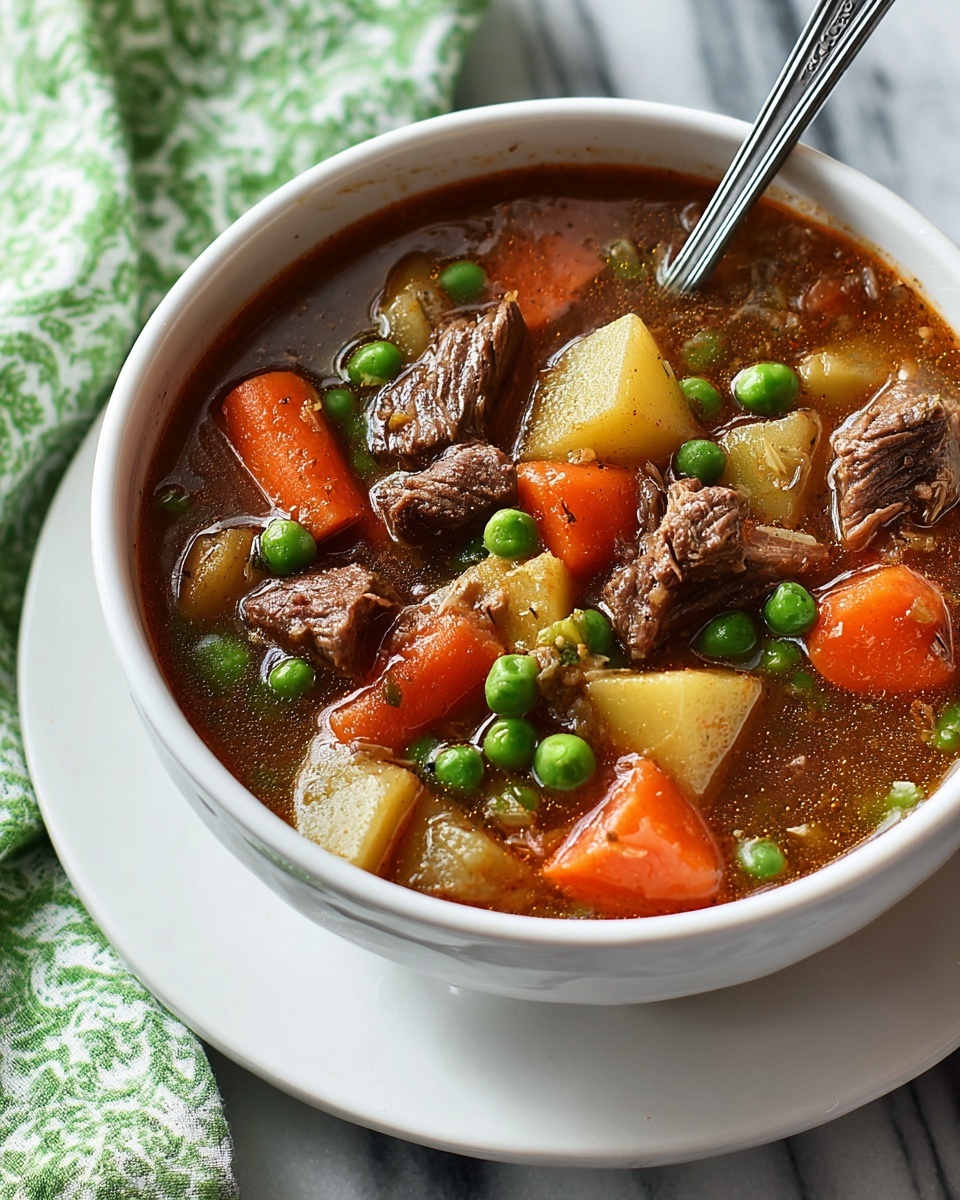 My Mom’s Old-Fashioned Vegetable Beef Soup Recipe - Recipe Image