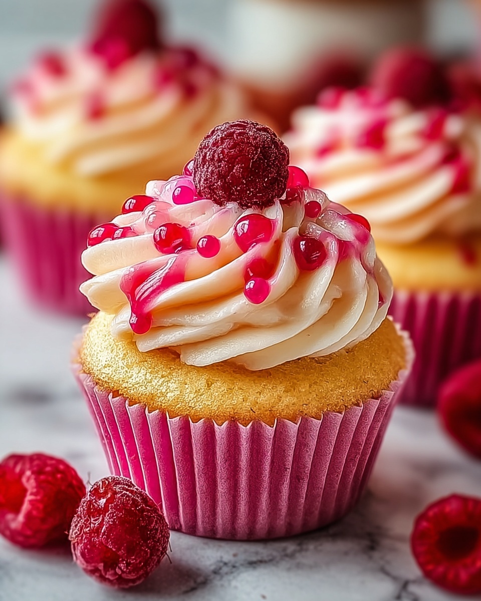 Heavenly Raspberry Cheesecake Cupcakes Recipe - Recipe Image