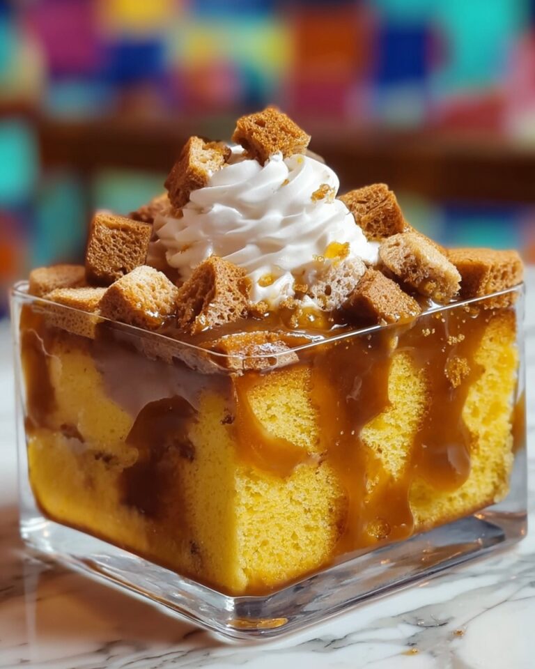 Pumpkin Bread Pudding with Caramel Sauce Recipe