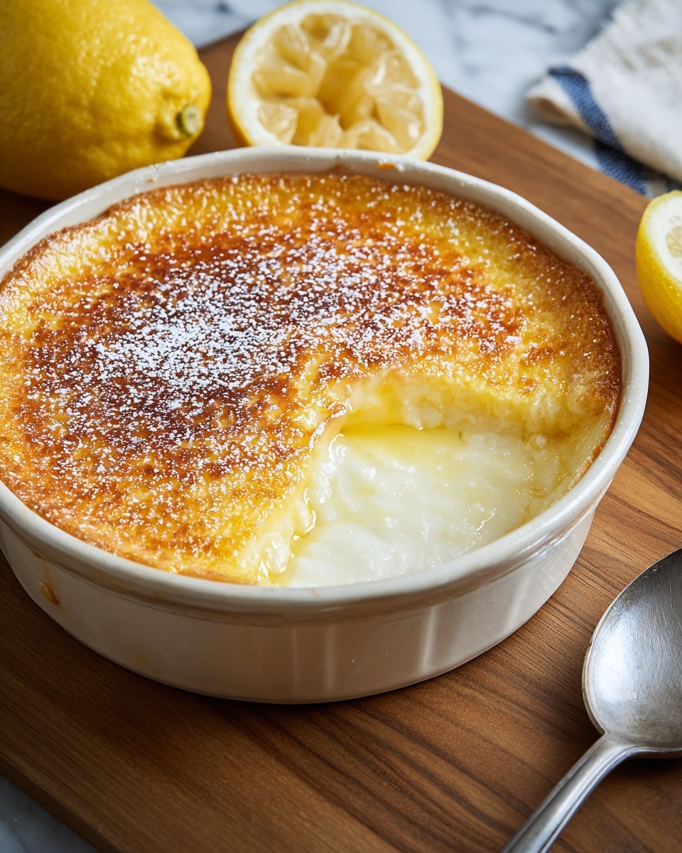 Baked Lemon Pudding Recipe - Recipe Image