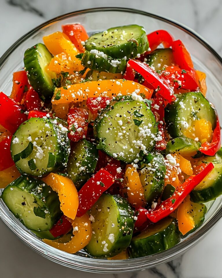 Cucumber and Bell Pepper Salad Recipe