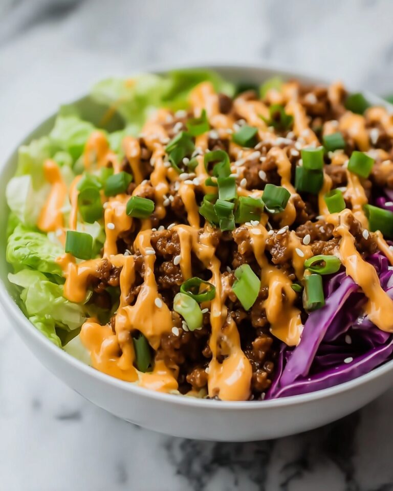 Asian-Inspired Egg Roll in a Bowl with Creamy Chili Sauce Recipe