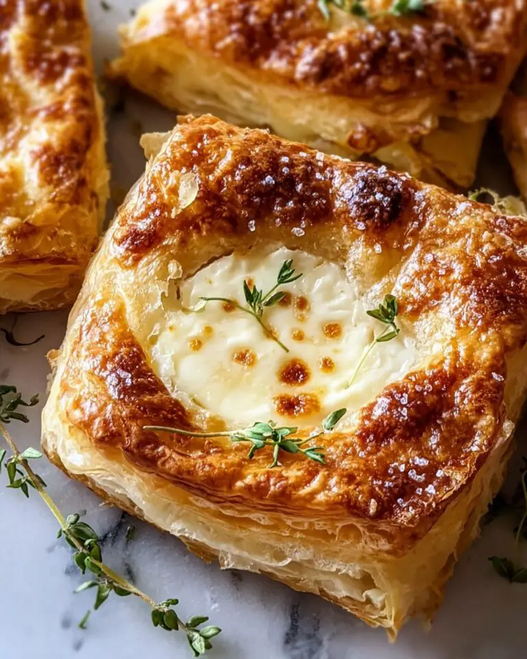 Baked Gruyère in Pastry with Rosemary and Garlic Recipe