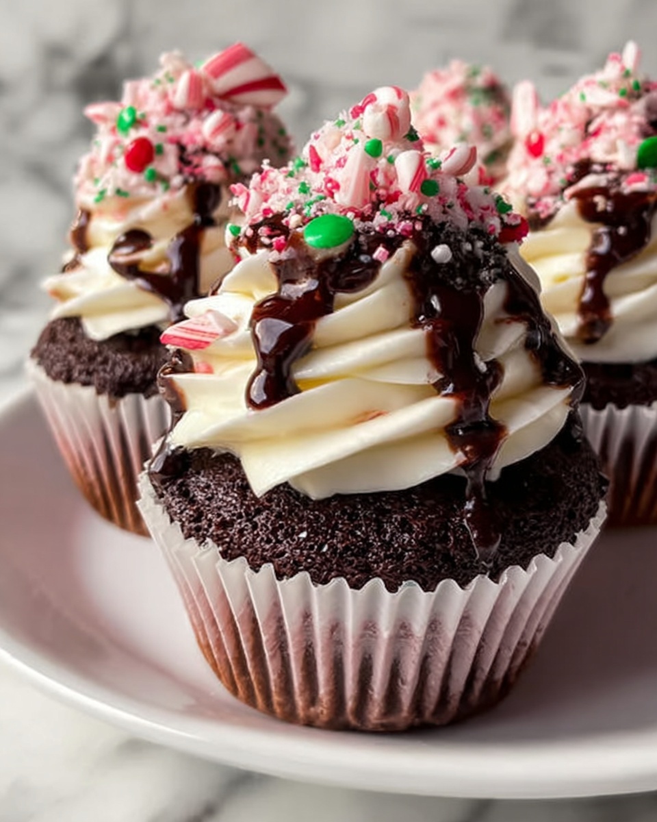 Peppermint Mocha Cupcakes Recipe - Recipe Image