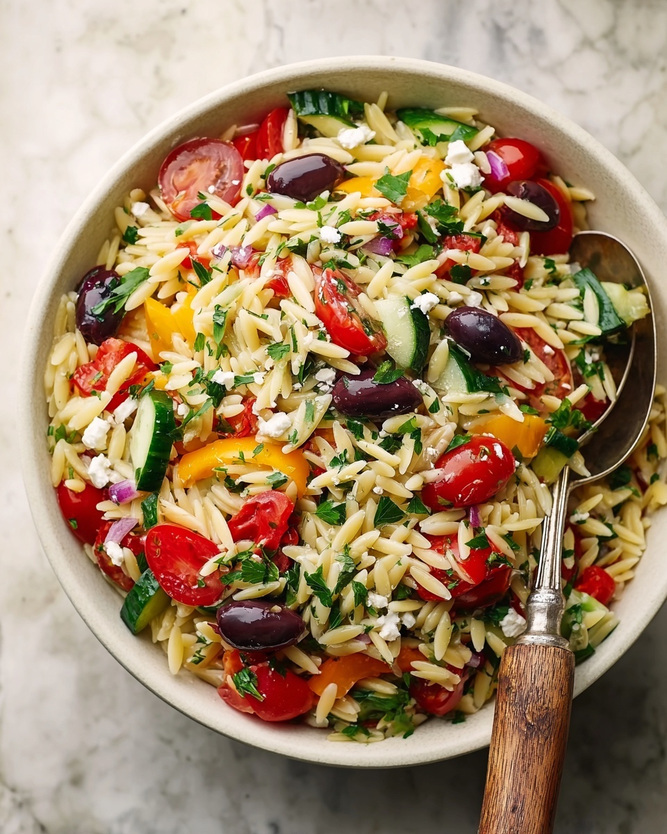 Orzo Pasta Salad Recipe - Recipe Image