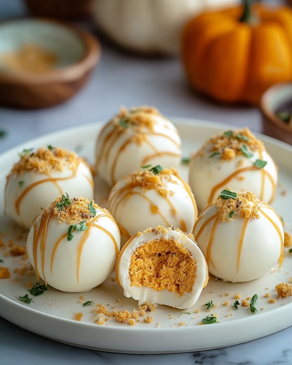 No-Bake Pumpkin Cheesecake Balls Recipe - Recipe Image