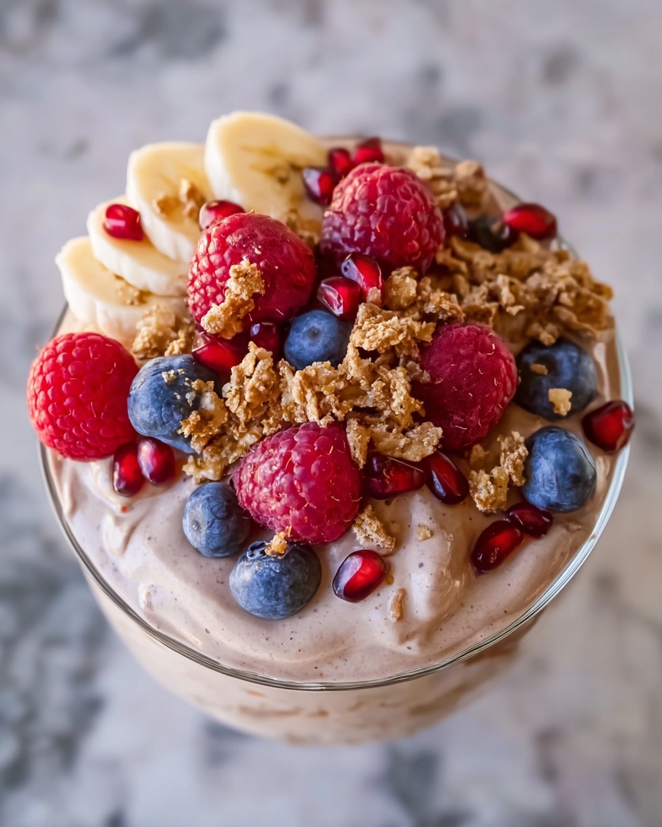 Protein Fluff: Healthy High-Protein Berries and Banana Dessert Recipe - Recipe Image