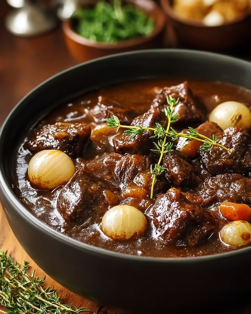 French-Style Beef Stew with Red Wine Recipe - Recipe Image