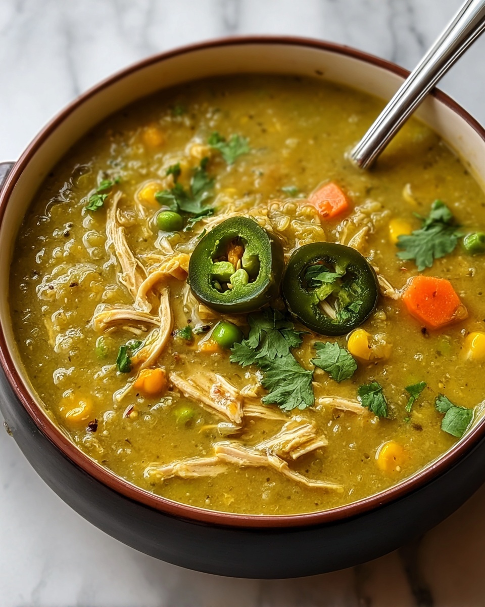 Crock Pot Green Enchilada Chicken Soup Recipe - Recipe Image
