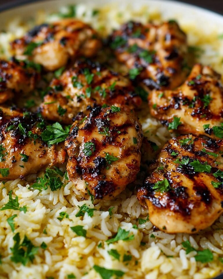 Garlic Butter Chicken with Parmesan Rice Recipe