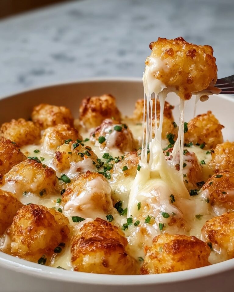 Chicken Alfredo Tater Tot Casserole Recipe