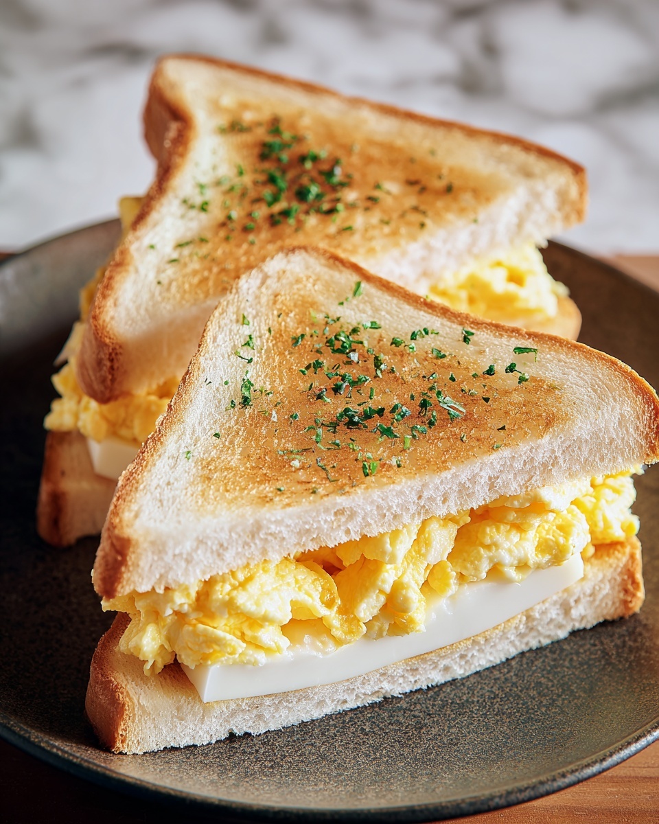 Japanese Egg Sandwich (Tamago Sando) Recipe - Recipe Image