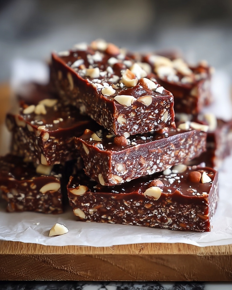 Chocolate Peanut Butter Crunch Bars Recipe - Recipe Image