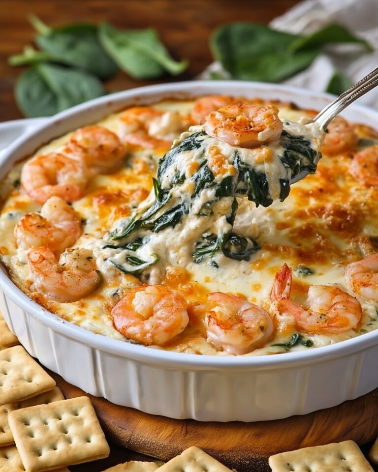 Cheesy and Creamy Shrimp & Crab Spinach Dip Recipe