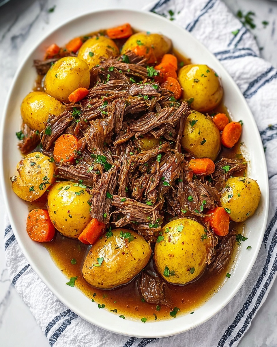 Crock Pot Pot Roast Recipe - Recipe Image