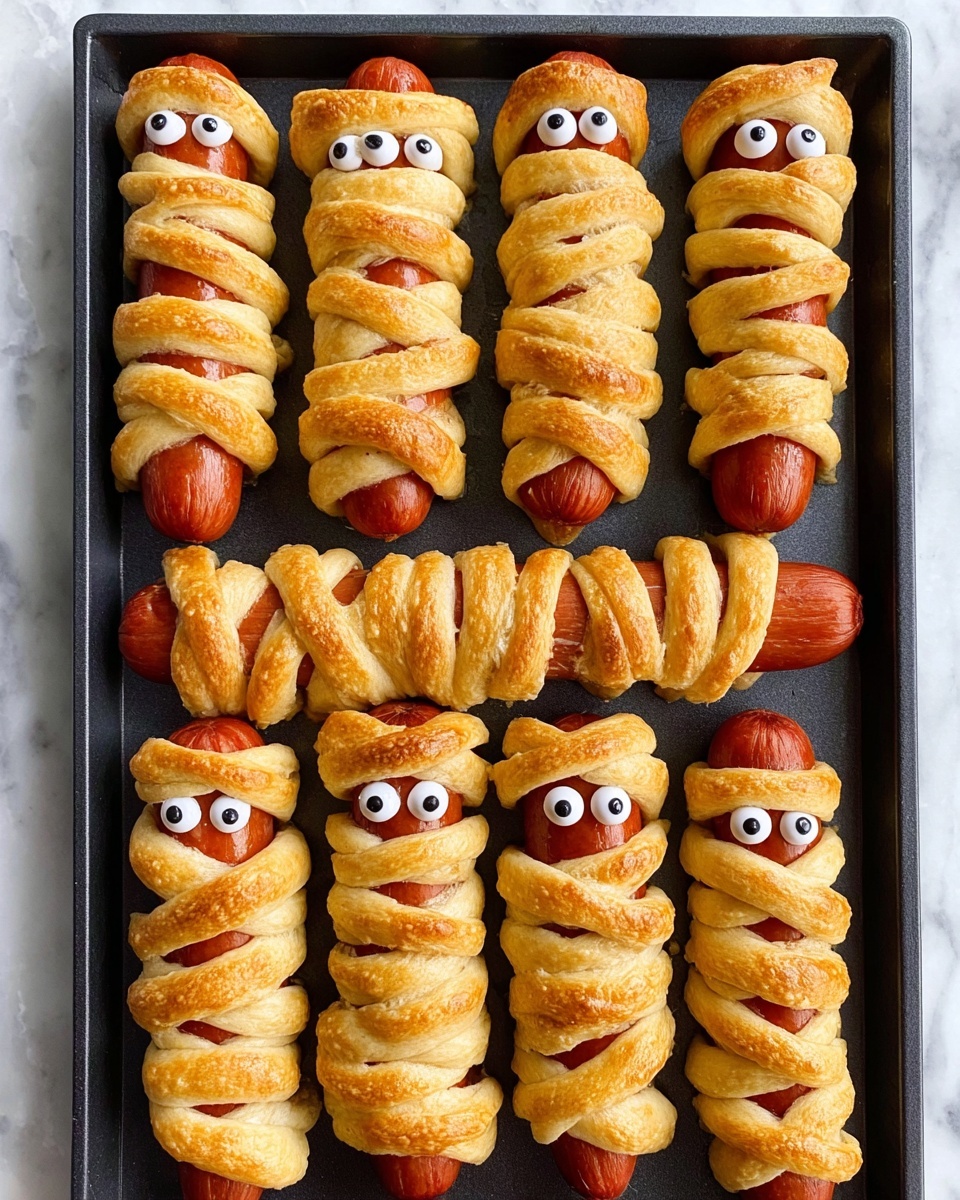 Mummy Dogs Halloween Appetizer Recipe - Recipe Image