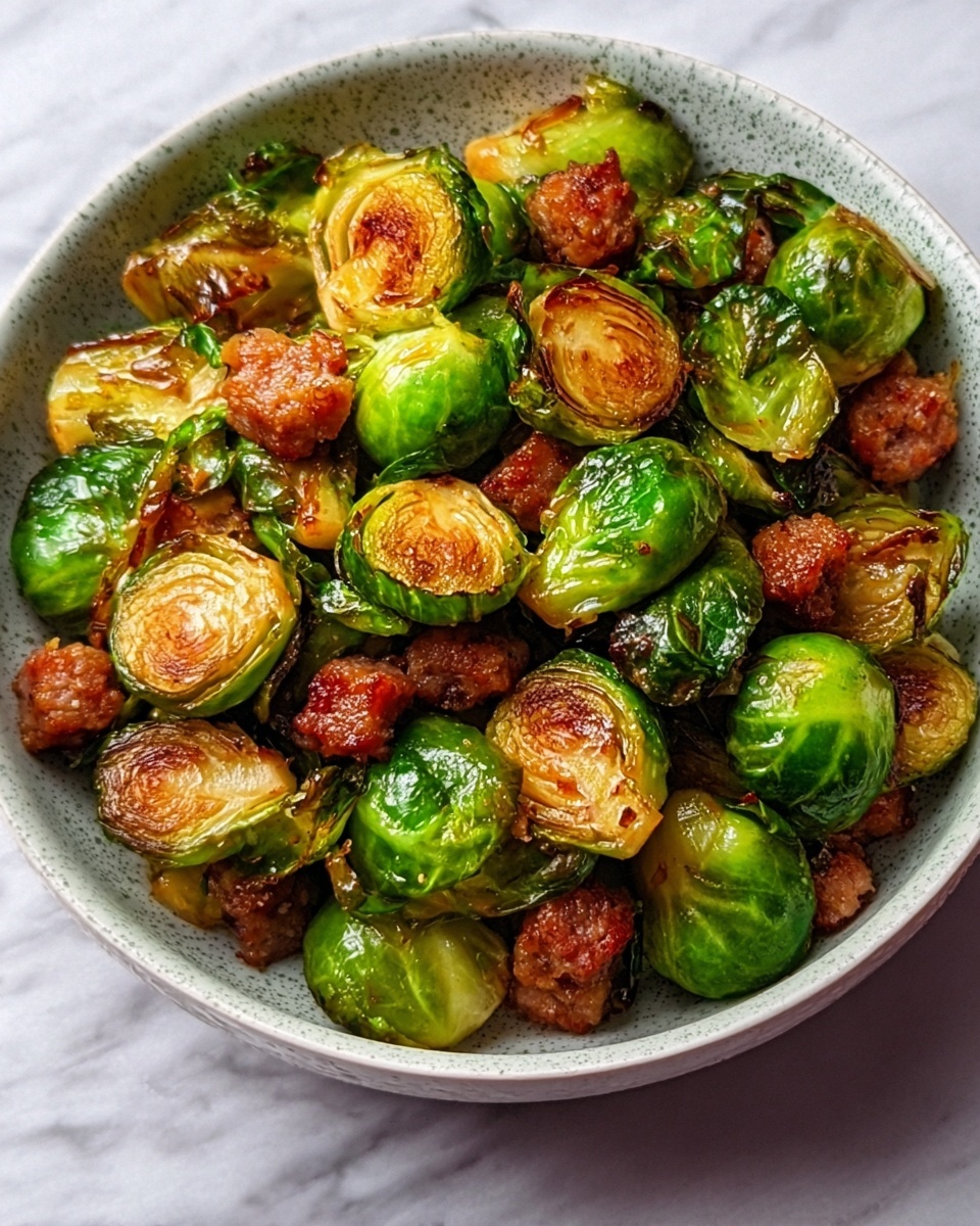 Five-Spice Brussels Sprouts and Sausage Stir-Fry Recipe - Recipe Image
