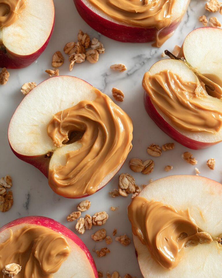 Easy Peanut Butter Apple Slices Snack Ideas Recipe