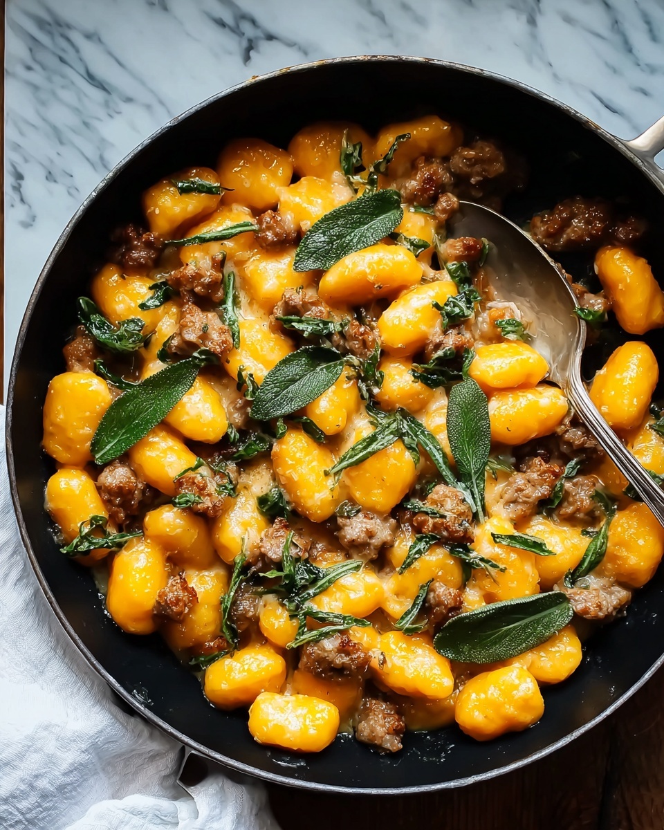 Creamy Butternut Squash Gnocchi with Sausage Recipe - Recipe Image