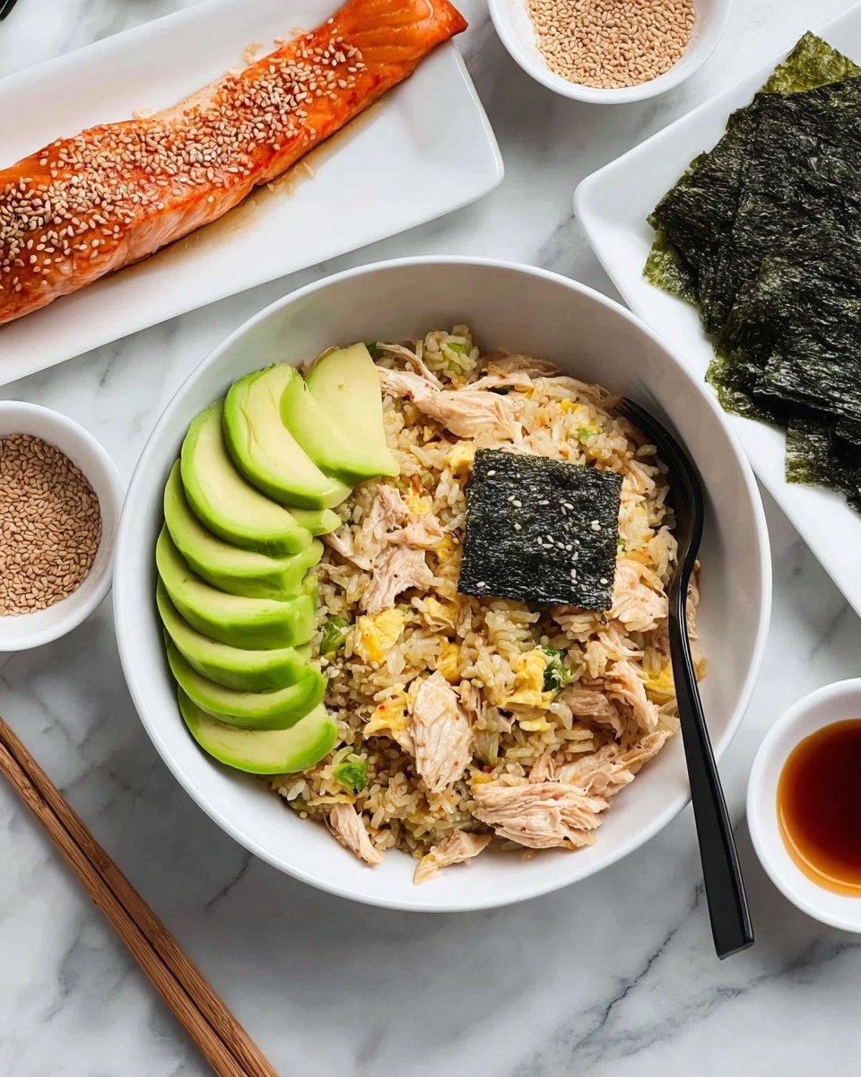 TikTok Salmon Rice Bowl Recipe - Recipe Image
