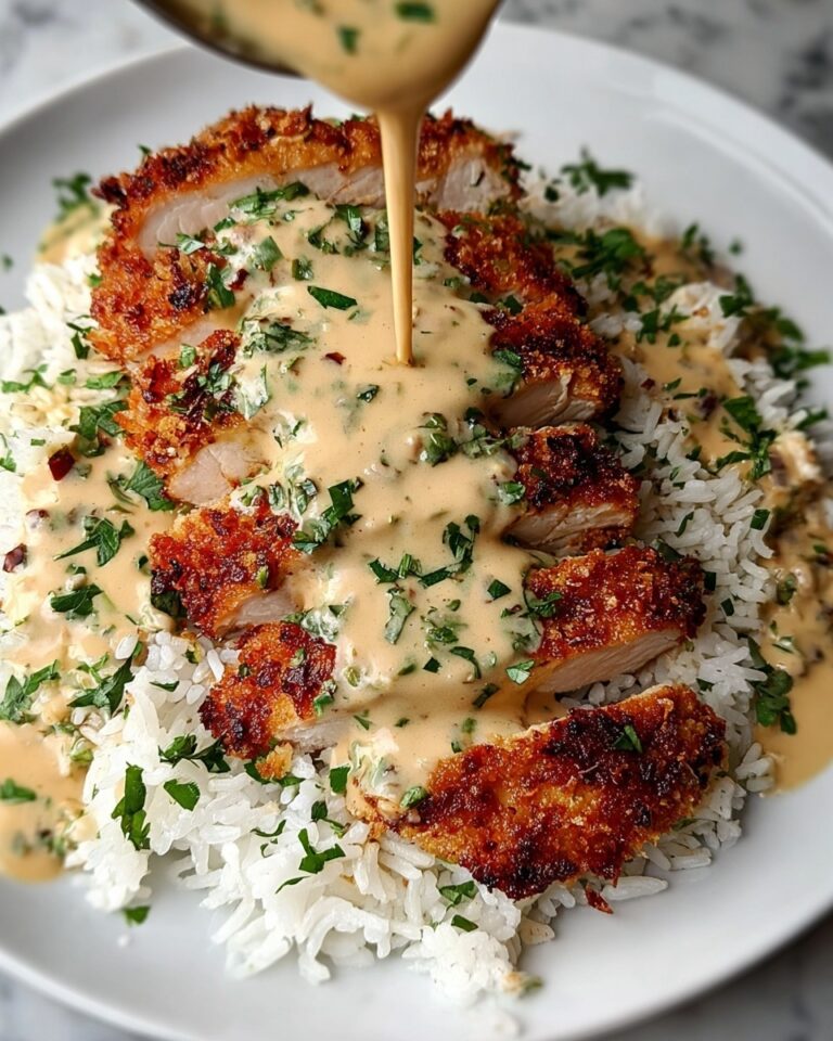 Parmesan-Crusted Chicken with Creamy Garlic Sauce Recipe