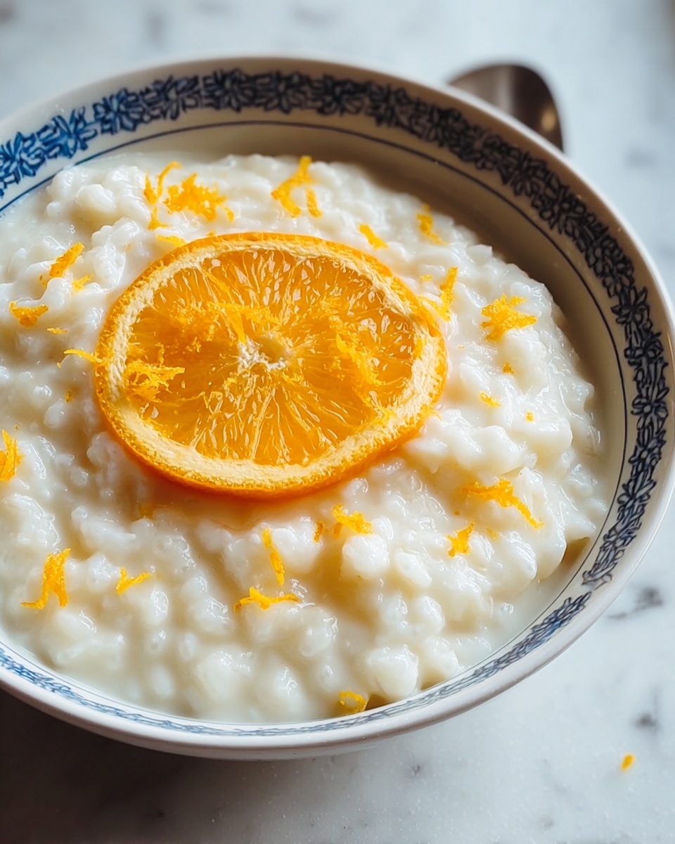Creamy Orange Zest Rice Pudding Recipe - Recipe Image