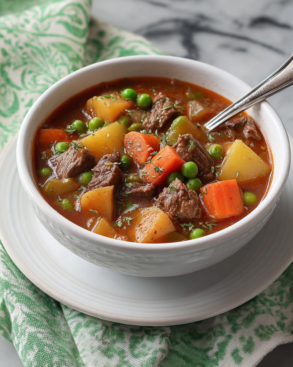 My Mom’s Old-Fashioned Vegetable Beef Soup Recipe - Recipe Image