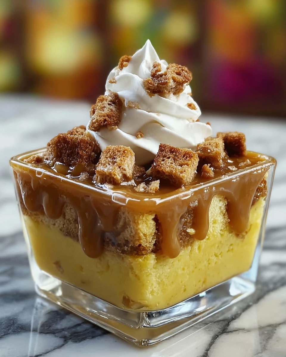 Pumpkin Bread Pudding with Caramel Sauce Recipe - Recipe Image