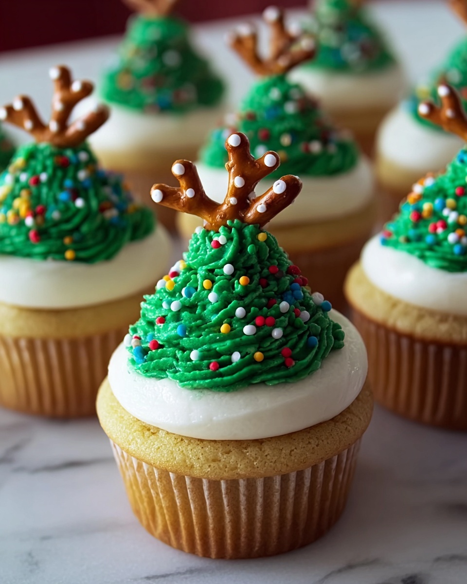 Christmas Tree Cupcakes Recipe - Recipe Image