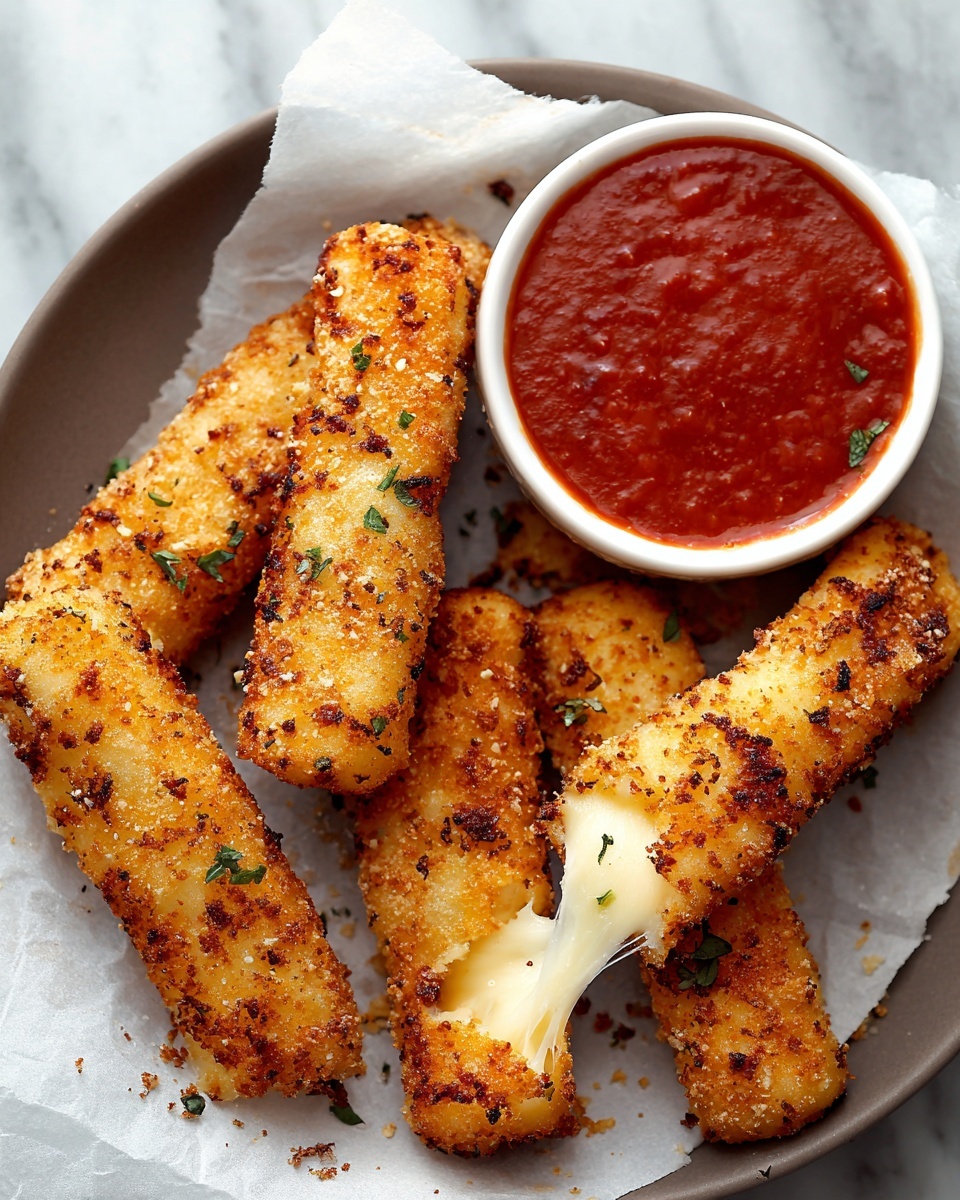 Pepperoni Pizza Mozzarella Sticks Recipe - Recipe Image