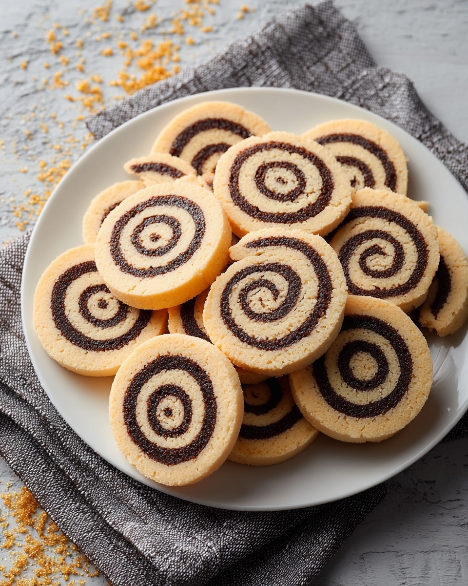 Black and White Pinwheel Cookies Recipe - Recipe Image