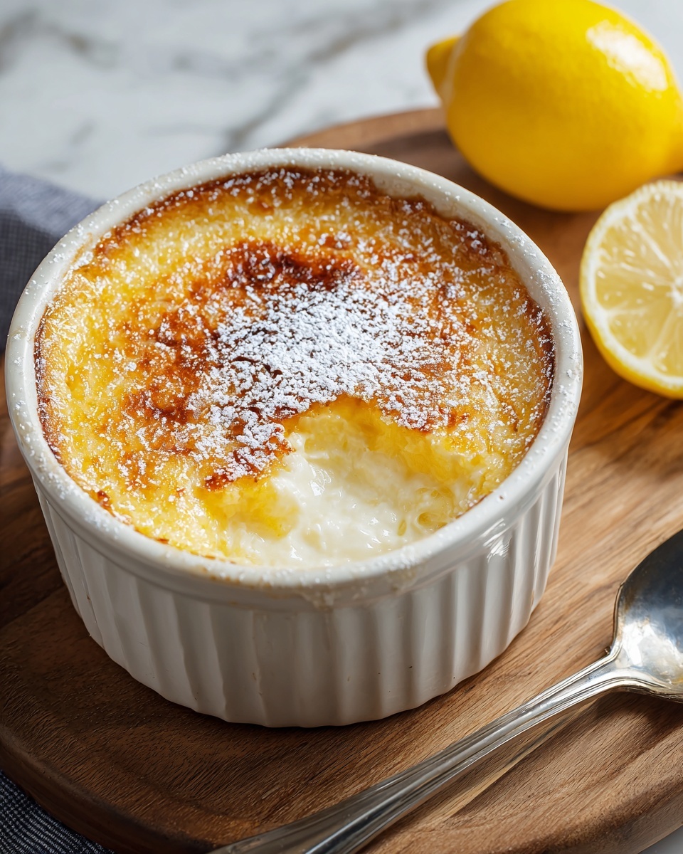 Baked Lemon Pudding Recipe - Recipe Image