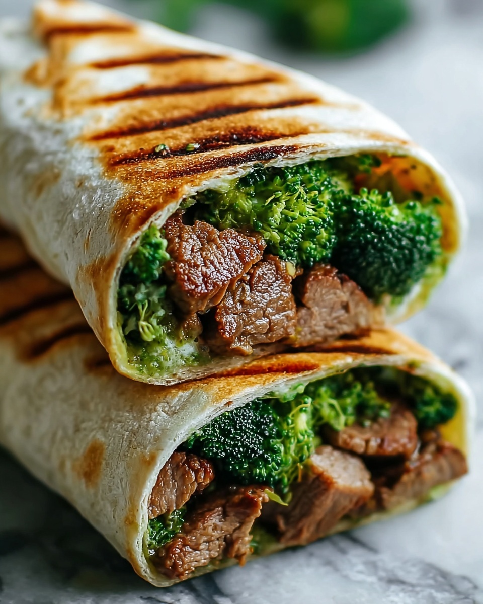 Grilled Beef & Broccoli Wraps Recipe - Recipe Image